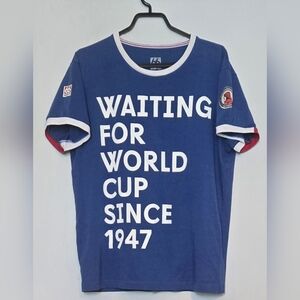 66 North Iceland 2018 Waiting For The World Cup Since 1947 Shirt size LG